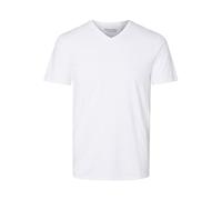 Camiseta de Manga Corta básica para Hombre | SLHNEWPIMA Camiseta básica de Manga Corta para Hombre | Algodón elástico, Blanco (Bright Whitebright White), XXL