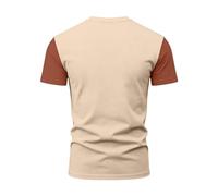 Camiseta de manga corta clásica para hombre, con bolsillo en el pecho, transpirable, cómoda, camiseta, ropa para hombre, ropa para hombre, ropa para tiempo libre, playas, camisetas de bloque de color