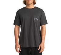 Camiseta De Manga Corta Con Bolsillo Billabong Stacked Arch - Negro Lavado