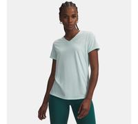 Camiseta de manga corta con cuello de pico Under Armour Tech™ para mujer Refresh Mint / Blanco S