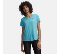 Camiseta de manga corta con cuello de pico Under Armour Tech™ Twist para mujer Fresco Azul / Negroout Marino Azul S