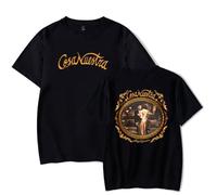 Camiseta de manga corta con cuello redondo de Rauw Alejandro para hombre y mujer, estilo casual elegante, hip hop, ropa urbana, impresión de gira, S