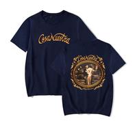 Camiseta de manga corta con cuello redondo de Rauw Alejandro para hombre y mujer, estilo casual elegante, hip hop, ropa urbana, impresión de gira, M