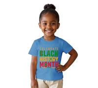 Camiseta de Manga Corta con diseño gráfico para empoderar a niñas y Adolescentes en celebración del de la Historia Negra