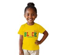 Camiseta de Manga Corta con diseño Inspirador para niñas y Ideal para el de la Historia Negra y Uso Casual Diario