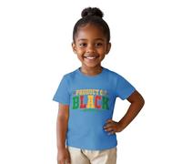 Camiseta de Manga Corta con diseño Inspirador para niñas y Ideal para el de la Historia Negra y Uso Casual Diario