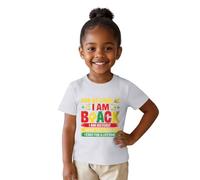 Camiseta de Manga Corta con diseño Inspirador para niñas y Ideal para Ocasiones Informales y celebración del de la Historia Negra