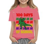Camiseta de manga corta con escote en inglés "First Day of School" en My Pre School Shirt Toddler Kindergarten Shirts Anime Andresses, Rosa., 3-4 años