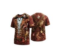 Camiseta de Manga Corta con Estampado gráfico 3D para Hombre, Ideal para Ha | Camiseta Termica Manga Larga Roja Hombre Dia Marcas Fitness Sudadera Burdeos Pijama 50 Elastano Pulpo Amigos Básicos