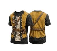 Camiseta de Manga Corta con Estampado gráfico 3D para Hombre, Ideal para Ha | Camiseta Termica Manga Larga Roja Hombre Dia Marcas Fitness Sudadera Burdeos Pijama 50 Elastano Pulpo Amigos Básicos