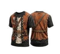 Camiseta de Manga Corta con Estampado gráfico 3D para Hombre, Ideal para Ha | Camiseta Termica Manga Larga Roja Hombre Dia Marcas Fitness Sudadera Burdeos Pijama 50 Elastano Pulpo Amigos Básicos