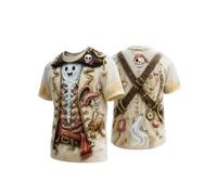 Camiseta de Manga Corta con Estampado gráfico 3D para Hombre, Ideal para Ha | Camiseta Termica Manga Larga Roja Hombre Dia Marcas Fitness Sudadera Burdeos Pijama 50 Elastano Pulpo Amigos Básicos