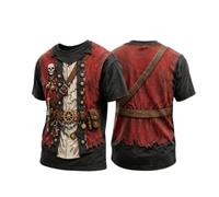 Camiseta de Manga Corta con Estampado gráfico 3D para Hombre, Ideal para Ha | Camiseta Termica Manga Larga Roja Hombre Dia Marcas Fitness Sudadera Burdeos Pijama 50 Elastano Pulpo Amigos Básicos