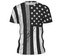 Camiseta de Manga Corta con Estampado gráfico, cómoda Camiseta de Cuello Redondo para Uso Informal y Estilo Diario. (Grey, M)#G