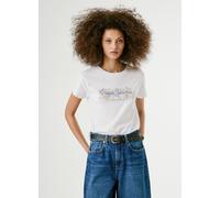 Camiseta de manga corta con motivo Mujer Talla XL. Color Blanco