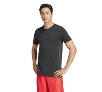 Camiseta de manga corta con tres bandas D4T Hombre Talla M. Color Negro