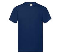 Camiseta de manga corta de Fruit of the Loom para hombre Azul azul marino Large