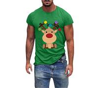 Camiseta de manga corta de verano para hombre, ligera, moderna, para ocio, deportes, Navidad, algodón, manga corta, para interiores y exteriores, vida diaria, Preguntas frecuentes:, M