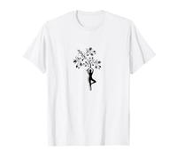 Camiseta de manga corta, diseño de mandala con texto "Inhale Exhale Repeat" Camiseta