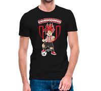 Camiseta de Manga Corta Goku del Athletic de Bilbao Campeón de la Copa del Rey 2023-2024 (13- Camiseta Talla L)(Negra Manga Corta)