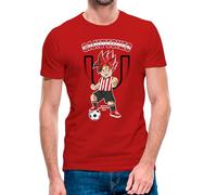 Camiseta de Manga Corta Goku del Athletic de Bilbao Campeón de la Copa del Rey 2023-2024 (13- Camiseta Talla L)(Roja Manga Corta)