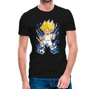 Camiseta de Manga Corta Goku R.Madrid 25-26 (13- Camiseta Talla L)(Negra Manga Corta)