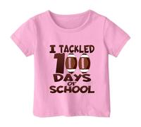 Camiseta de manga corta holgada con cuello redondo y estampado informal a la moda para niño y niña Danza Del Vientre Top (10-11 Years)
