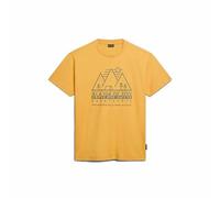 Camiseta de Manga Corta Hombre Napapijri S-Faber Dorado - Marca: Napapijri - EAN: 0194905907189 - Talla: XL