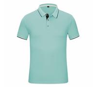 Camiseta de Manga Corta Mujer Polos Camisa Golf Casual Color sólido Cuello en V Botones Verano Moda Original Deportivos T-Shirt Slim Fit Basic Tenis Secado rápido Tops tee Talla Grande Running