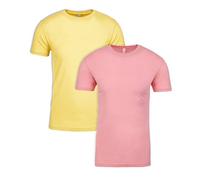 Camiseta de manga corta Next Level para hombre (3600) 1 banana crema+1 rosa claro M