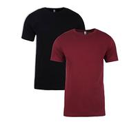 Camiseta de manga corta Next Level para hombre (3600) 1negro+1granate M