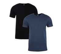 Camiseta de manga corta Next Level para hombre (3600) 1negro+1índigo L