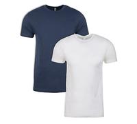 Camiseta de manga corta Next Level para hombre (3600) blanco, índigo XL