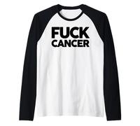 Camiseta de Manga Corta para Cancer de Fuck Cancer Camiseta Manga Raglan