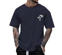 Camiseta de manga corta para hombre, camiseta de verano, vintage, monocolor, básica, informal, deportiva, fitness, entrenamiento, monocolor, suelta, para el tiempo libre, camiseta deportiva para