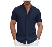 Camiseta De Manga Corta para Hombre Corte Regular Camiseta Tejida Elástica De Manga Corta para Hombre Camisetas Camisa con Estampado Floral Bordado Corte Slim Casual Tallas Grandes