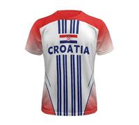 Camiseta de manga corta para hombre, cuello redondo, estampado nacional, bandera de países, camiseta de estilo, ropa deportiva, ocio, moda, artículo para aficionados al aire libre, verano, R Ladrillo