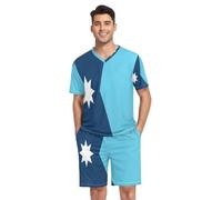 Camiseta de manga corta para hombre, diseño de bandera de Minnesota, Bandera de Minnesota, Medium