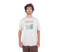 Hurley Evd Rolling Hills SS Camiseta, Crema, S para Hombre