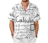 Camiseta de Manga Corta para Hombre, Ideal para Amantes de Las matemáticas, la geometría y el cálculo. Camiseta de Verano Ligera para Adultos.,As Shown,4XL
