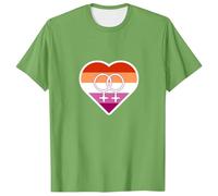 Camiseta de manga corta para mujer, camiseta de manga corta para verano, cuello redondo, camiseta deportiva LGBT, camiseta de trabajo, transpirable, camiseta de ocio, camiseta queer pride, P verde., L
