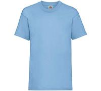 Fruit of the Loom Camiseta de manga corta para niños Unisex Azul celeste 9 años
