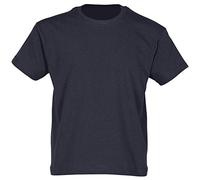 Camiseta de manga corta para niños, de la marca Fruit of the Loom, Unisex Azul Deep Navy 14 años