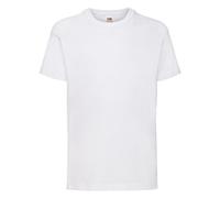 Camiseta de manga corta para niños, de la marca Fruit of the Loom, Unisex Blanco blanco 9 años