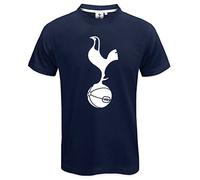 Camiseta de manga corta Tottenham Hotspur FC con el emblema oficial para hombre , hombre, azul marino, Large