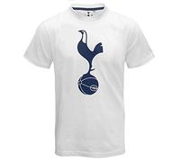 Camiseta de manga corta Tottenham Hotspur FC con el emblema oficial para hombre , hombre, blanco, Medium