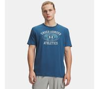 Camiseta de manga corta Under Armour Armour Globe para hombre Wham Azul / Atlas Verde XXL