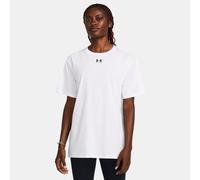 Under Armour Camiseta para mujer Campus Oversize SS, blanco y negro, L