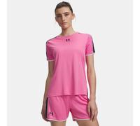 Camiseta de manga corta Under Armour Challenger Train para mujer Rosa Frenzy / Negro / Negro S
