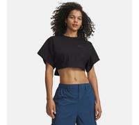 Camiseta de manga corta Under Armour Cropped Script para mujer Ultimate Negro / Ultimate Negro XXL